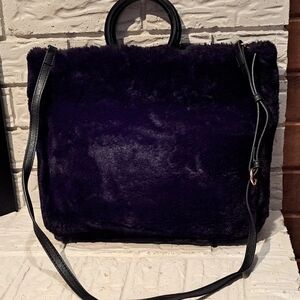 LC Lauren Conrad Faux Fur Women's Tote Handbag